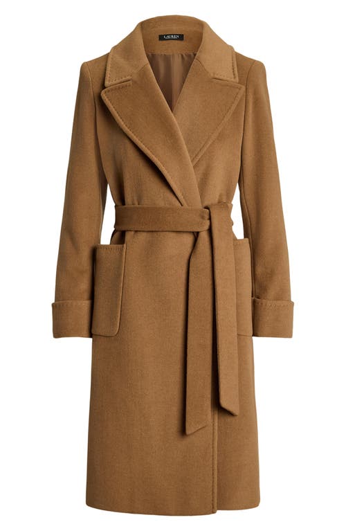RALPH LAUREN LAUREN RALPH LAUREN TIE BELT WRAP COAT