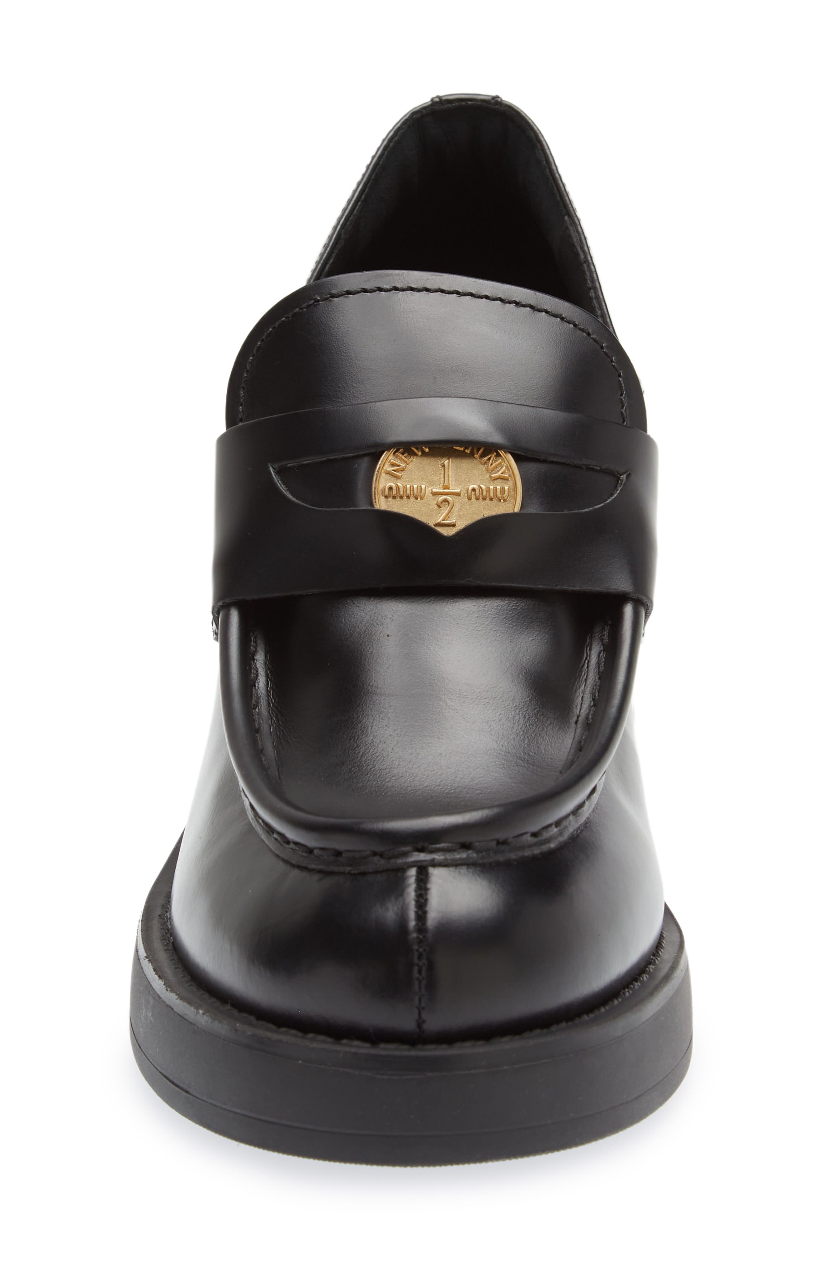 block heel penny loafer