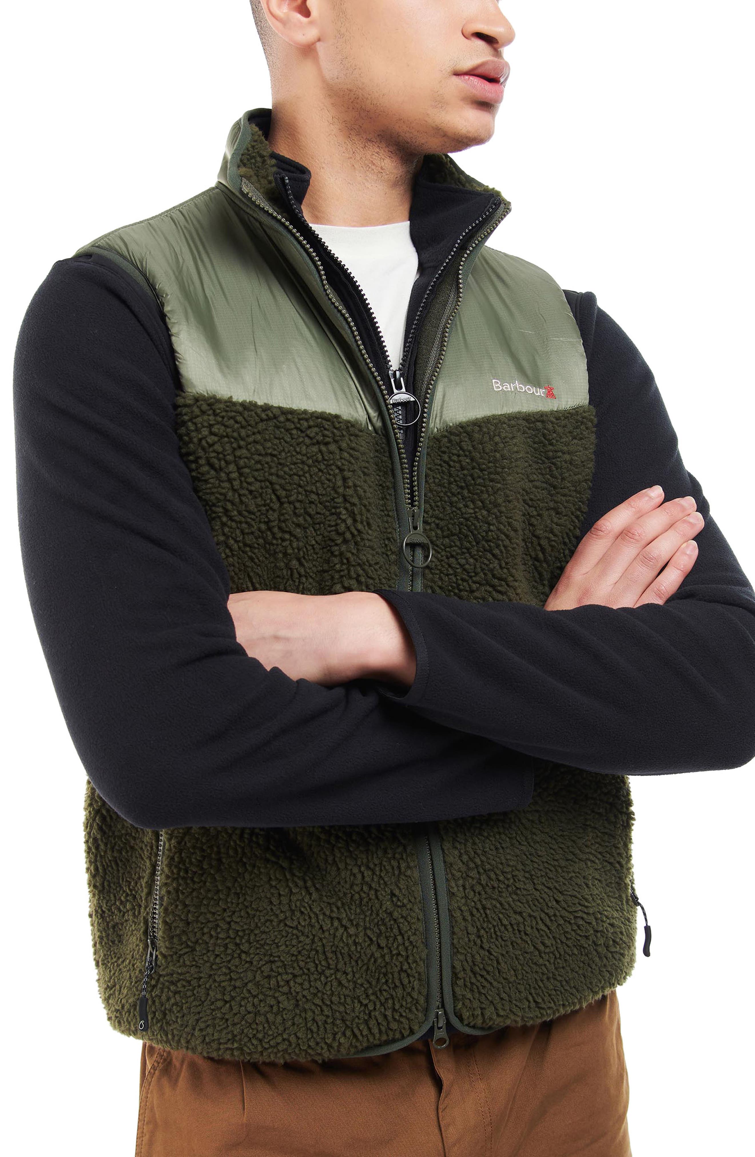 Barbour Hopsen Fleece Vest Olive