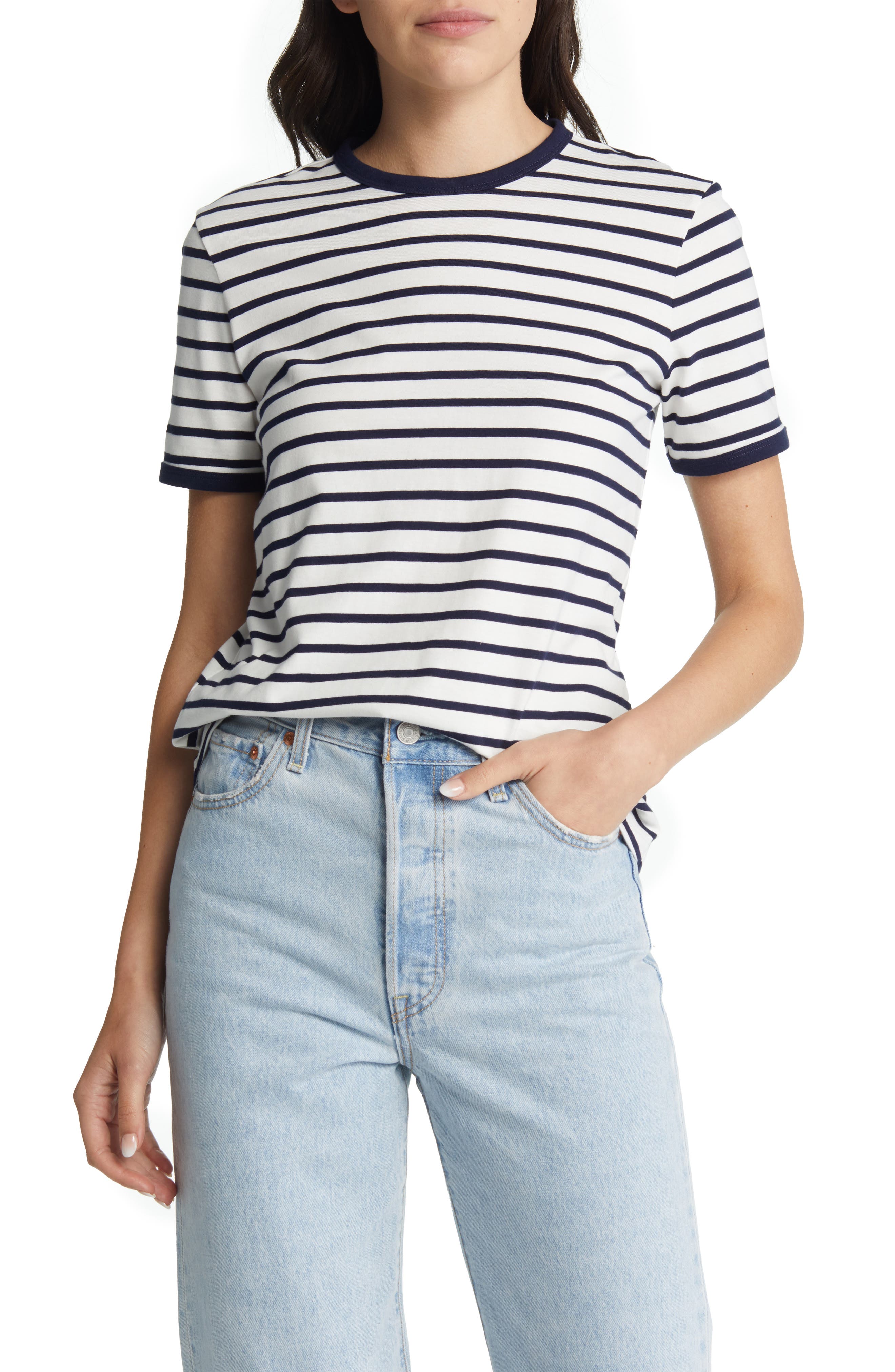 women striped tee | Nordstrom