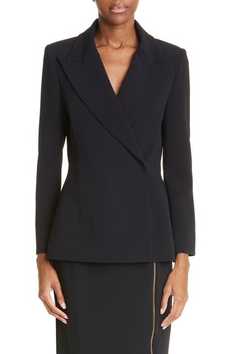 Zip Cuffs Double Breasted Jacket