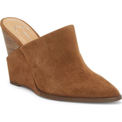 Jessica Simpson Helio Wedge Mule- Brown