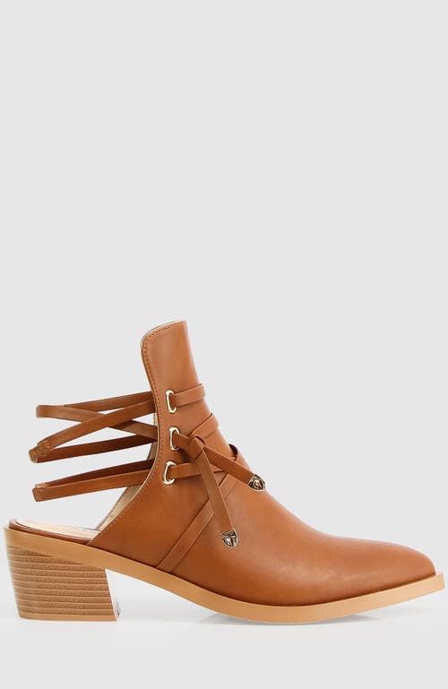 Belle & Bloom Can't Be Tamed Open Back Boot In Tan