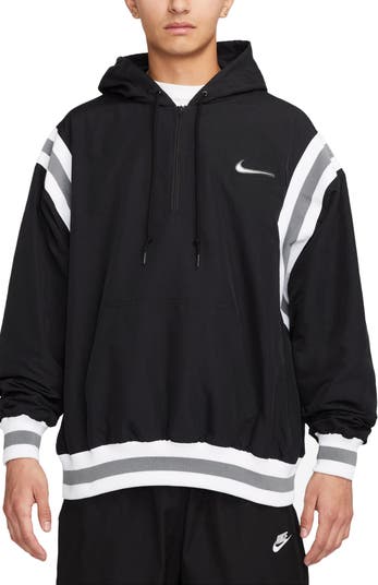 Nike Authentics Oversize Half Zip Nylon Hoodie | Nordstrom