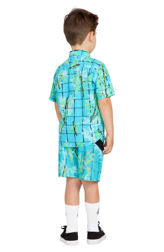 Shop Volcom Kids' Lido Mod Board Shorts In Clearwater