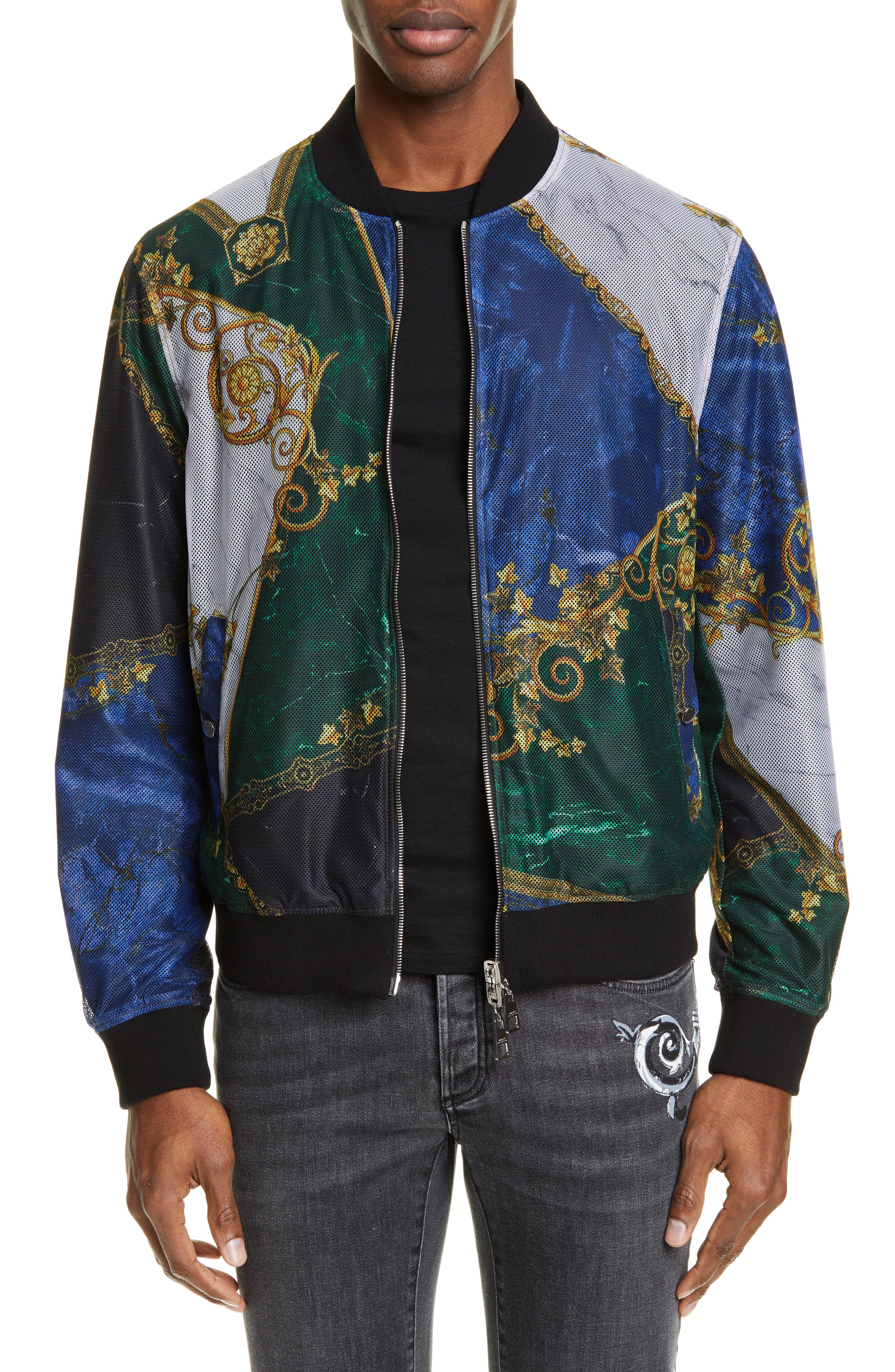 versace collection bomber jacket