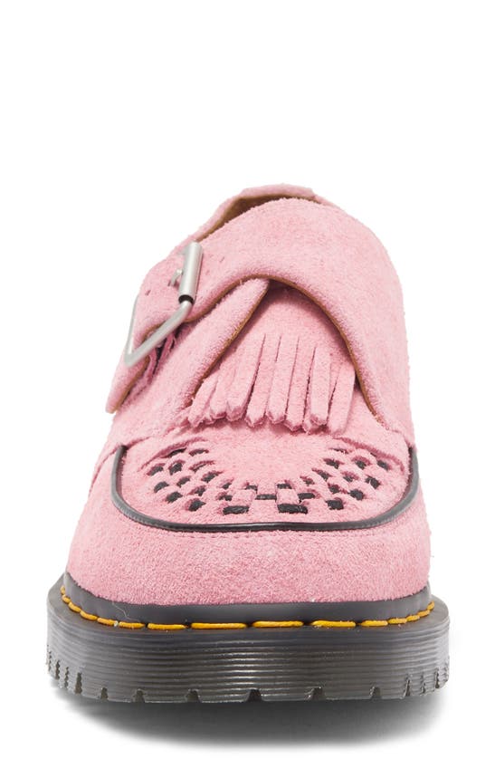 Shop Dr. Martens' Dr. Martens Ramsey Kiltie Buckle Suede Creeper Shoe In Fondant Pink