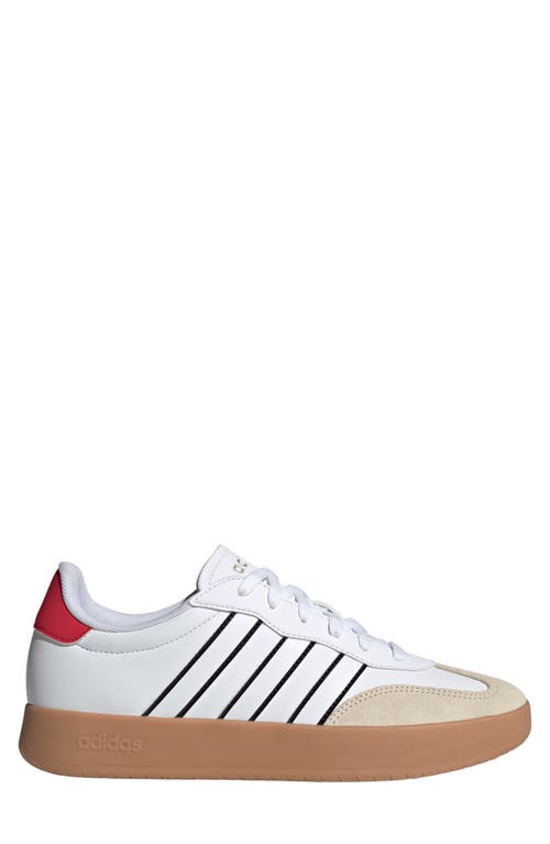 Adidas Originals Adidas Barreda Sneaker In White/white/pure Ruby