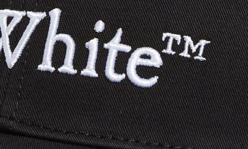 Off-white Out Of Office Baseball Cap Accessories In Black/white