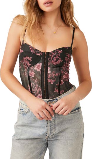 Free People NWT Size XS GORGEOUS Vintage Inspired Romantic Lace Bodysuit  Top