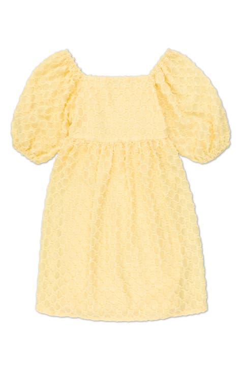 Kids' Babydoll Textured Chiffon Party Dress (Big Kid)