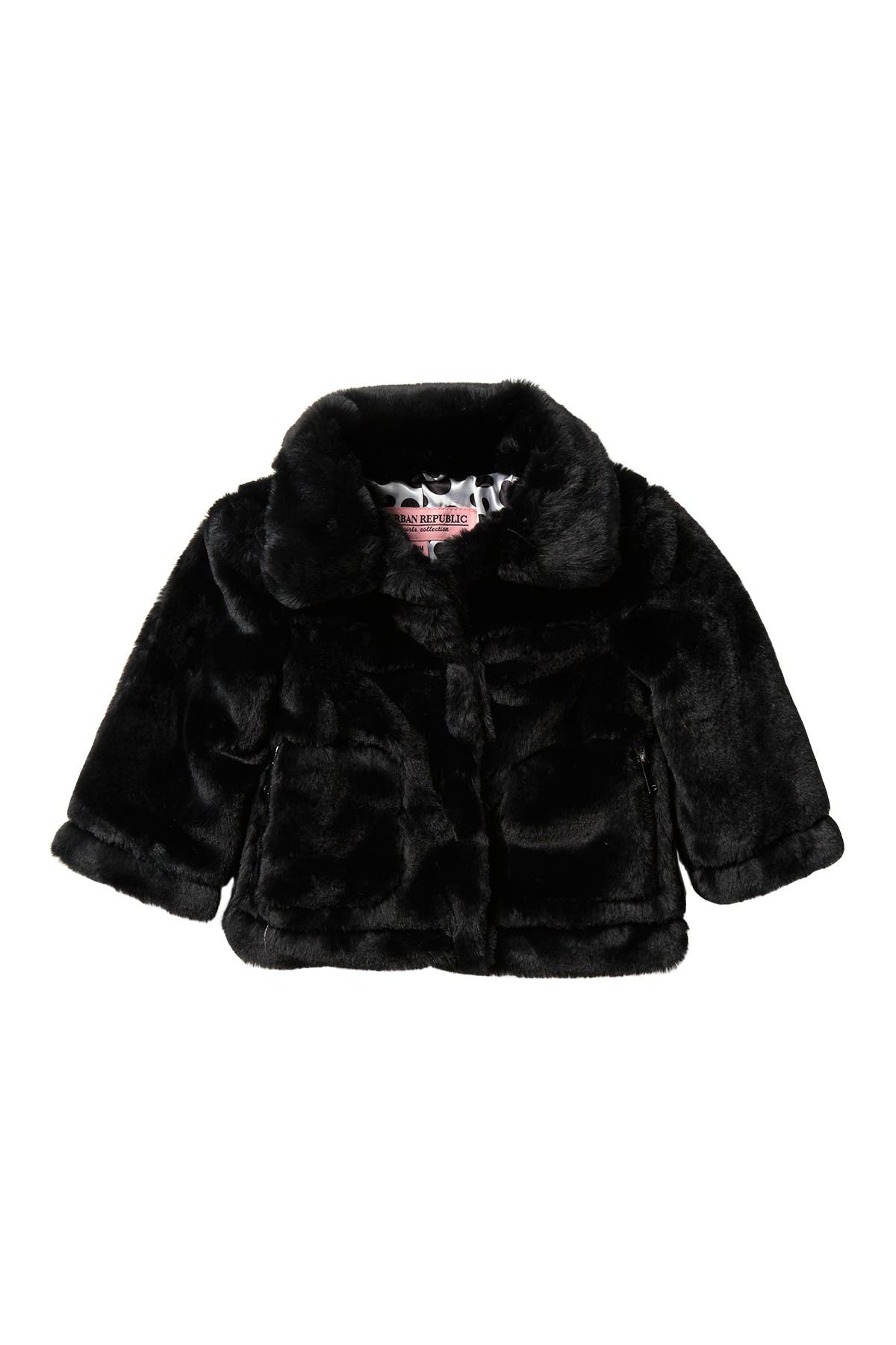 baby black fur coat