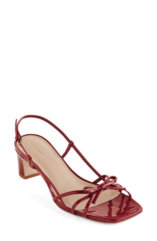 Shop Reformation Sally Slingback Sandal In Scarlet Patent