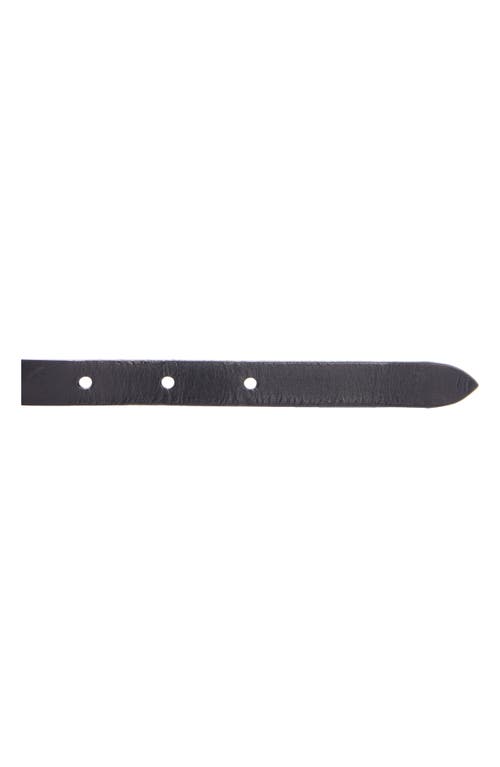 Isabel Marant Odena Faithful Leather Belt In Black/silver