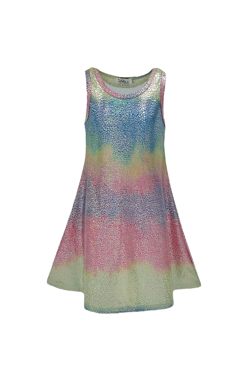 LOLA + THE BOYS LOLA + THE BOYS METALLIC OMBRE TANK DRESS 