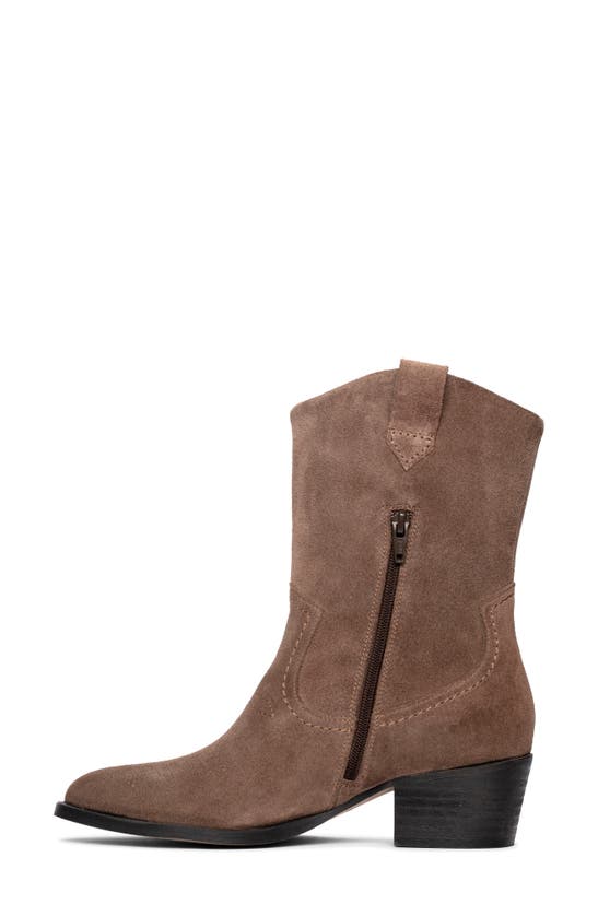 Shop Clarks (r) Octavia Up Western Boot In Taupe Suede