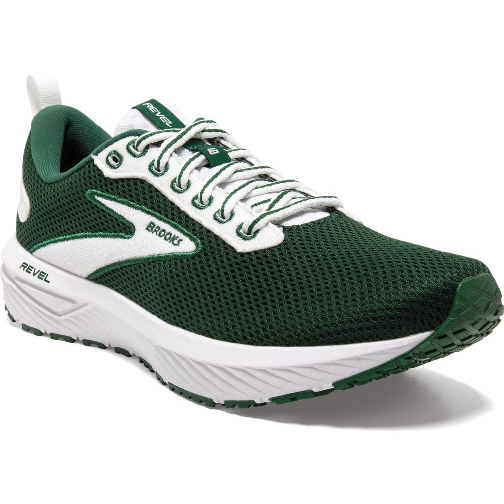 Brooks Revel 6 Hybrid Running Shoe In Green