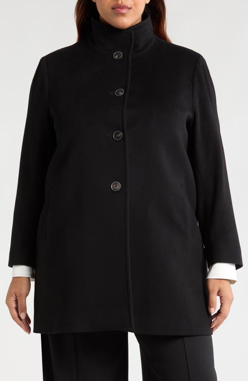 Shop Fleurette Dawn Wool Car Coat In Black