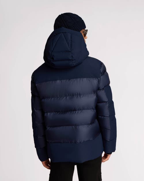 Alpenhaus Barren Heavyweight Multi-tone Puffer With Semi-lustrous Finish In Midnight