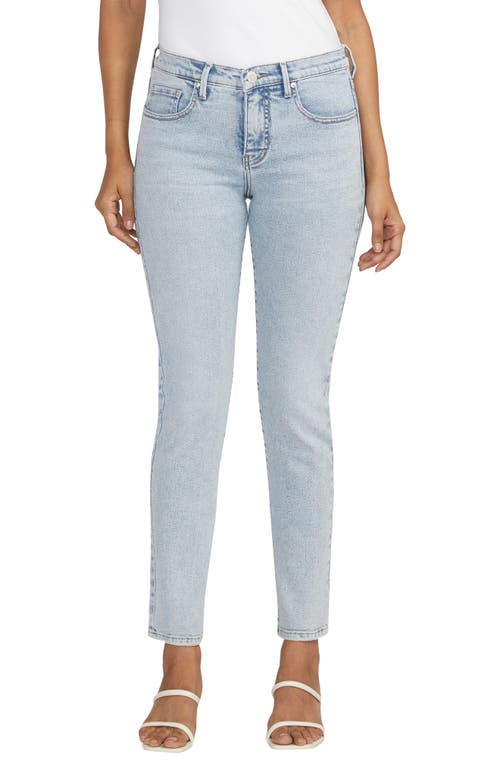 JAG Cassie Mid Rise Slim Straight Leg Jeans Bali Blue at Nordstrom, X