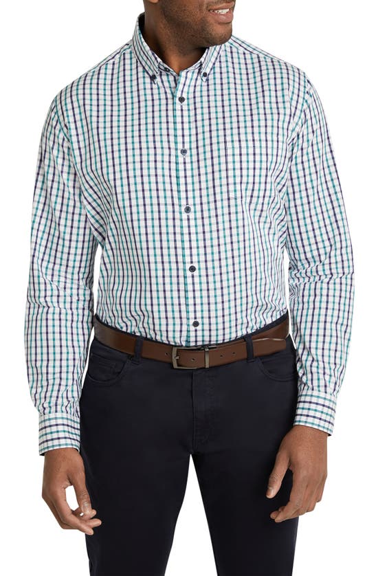Shop Johnny Bigg Derby Check Button-down Shirt In Green