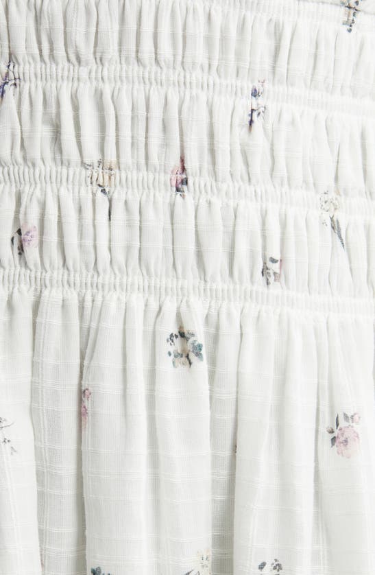 Shop Rails Seona Floral Cotton Gauze Midi Dress In Lilac Roses