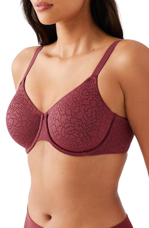 Shop Wacoal Inside Job Underwire Bra In Cordovan