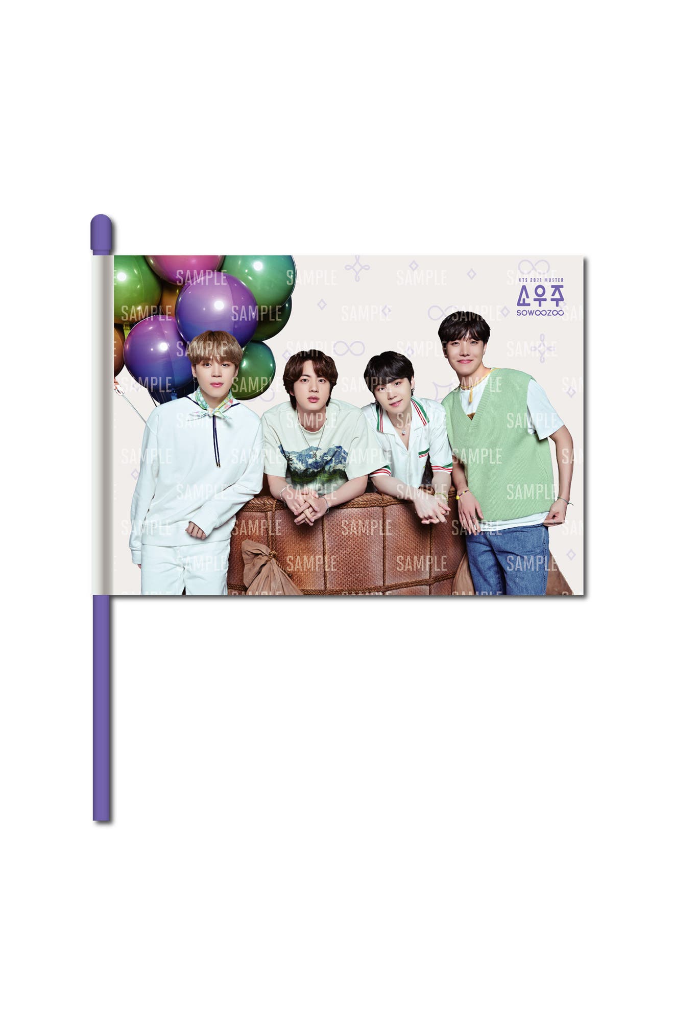 2021 MUSTER SOWOOZOO BTS Photocard Flag