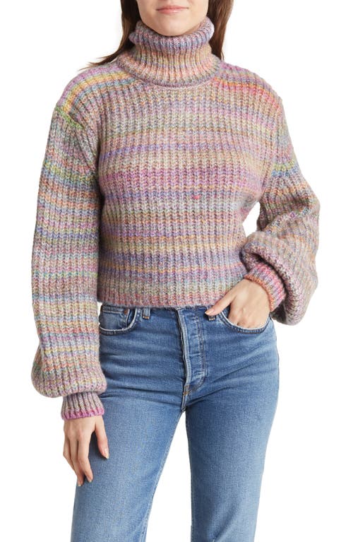 Topshop Turtleneck Sweater in Multi