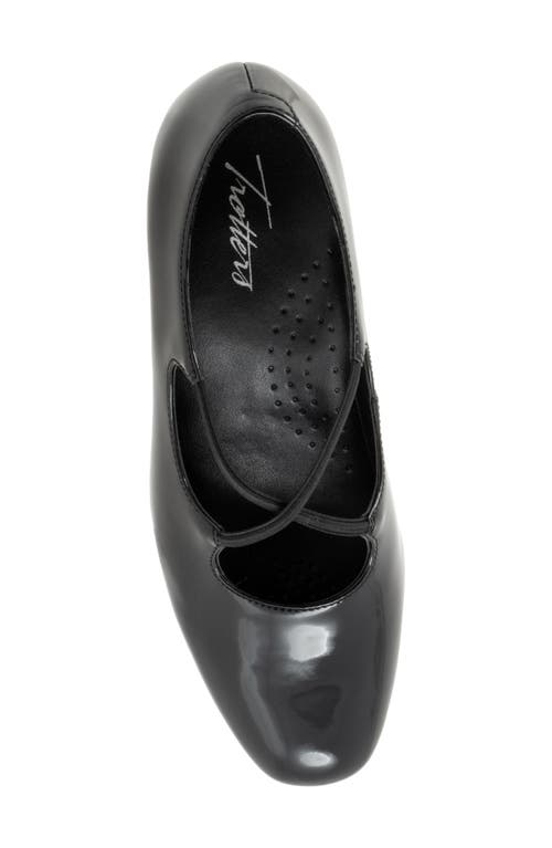 Shop Trotters Demi Pump In Black Patent