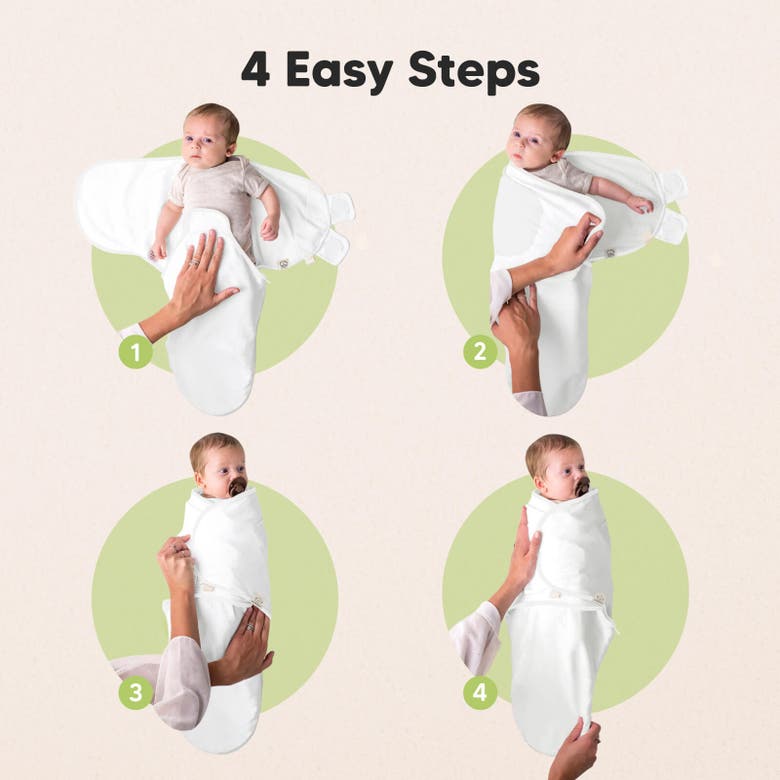 Keababies 3-pack Soothe Zippy Swaddle Wrap In Cloud