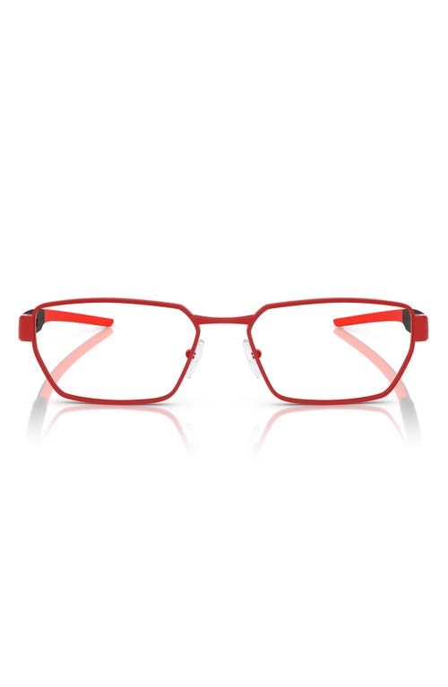 Scuderia Ferrari X 55mm Irregular Optical Glasses In Red