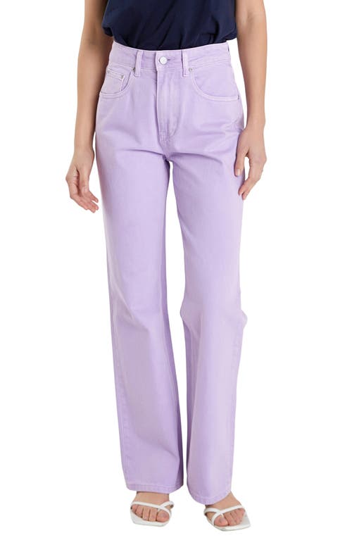 Wide Leg Jeans in Lilac