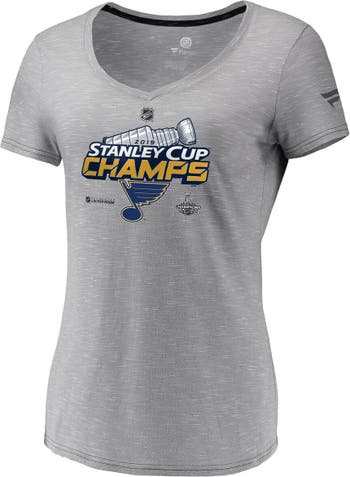 St. Louis Blues Fanatics Branded 2019 Stanley Cup Champions Locker Room  T-Shirt - Gray
