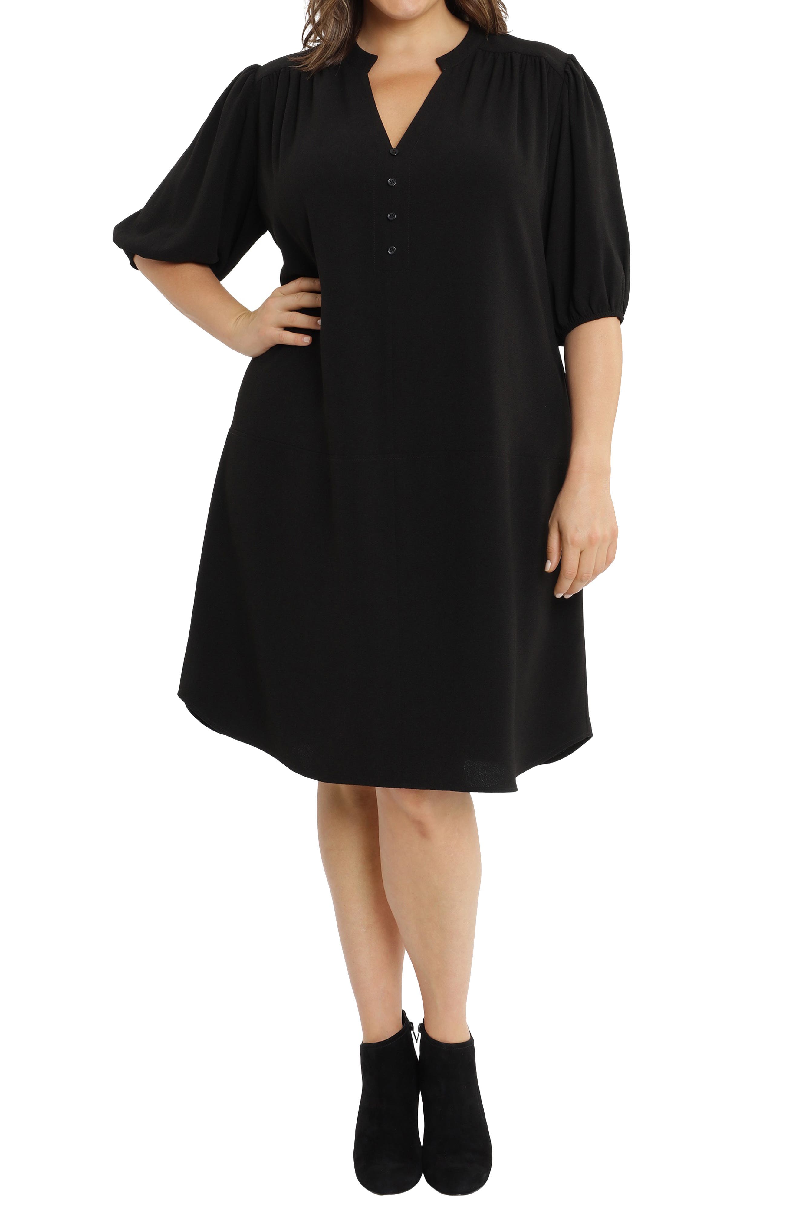 Black Shirt Dresses for Women 