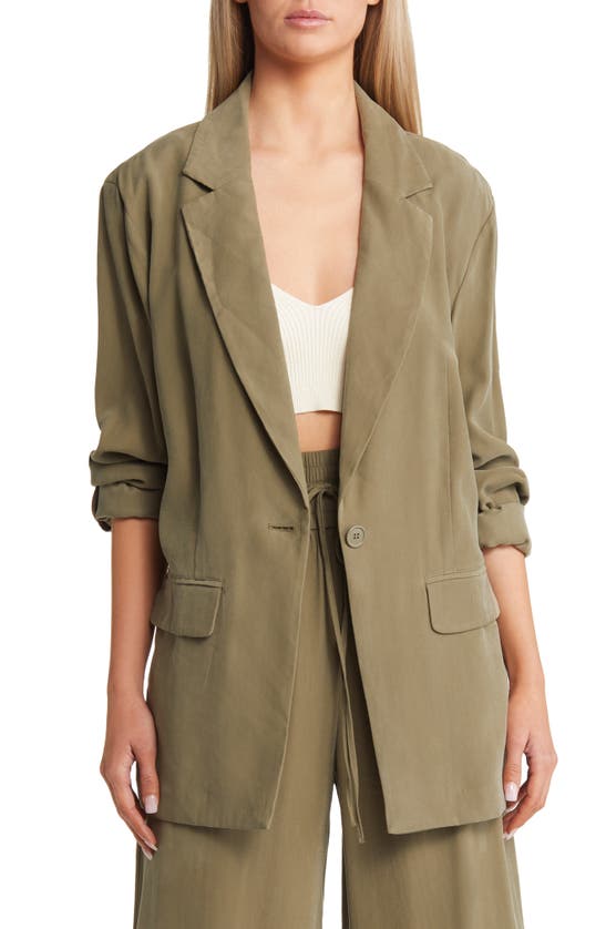 Open Edit Blazer In Olive Dusk