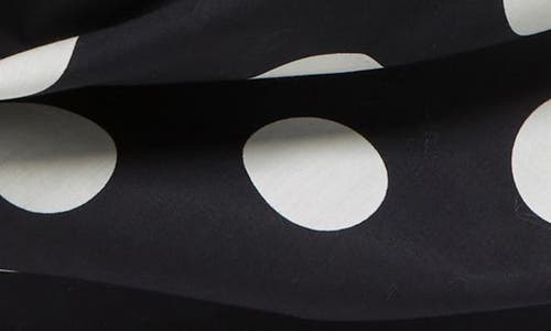 Dolce & Gabbana Dolce&gabbana Polka Dot Square Cotton Scarf In Nero