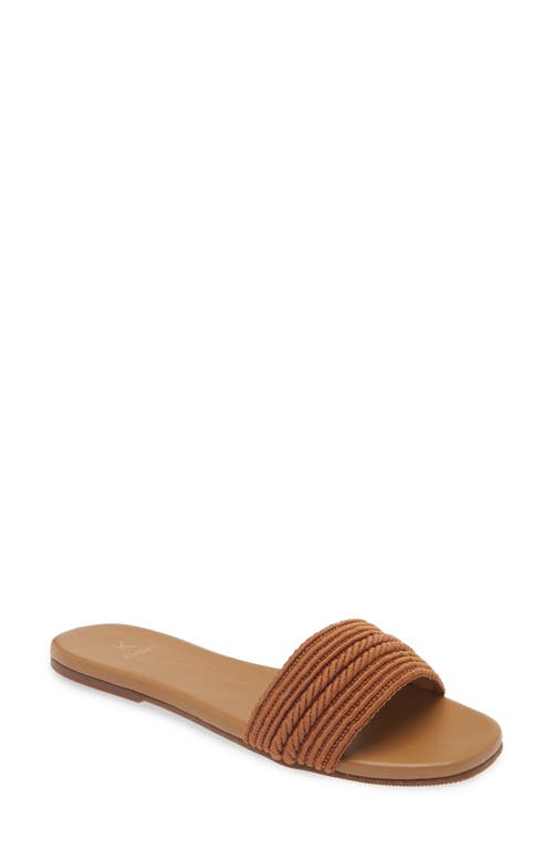 Higuera Slide Sandal in Caramel