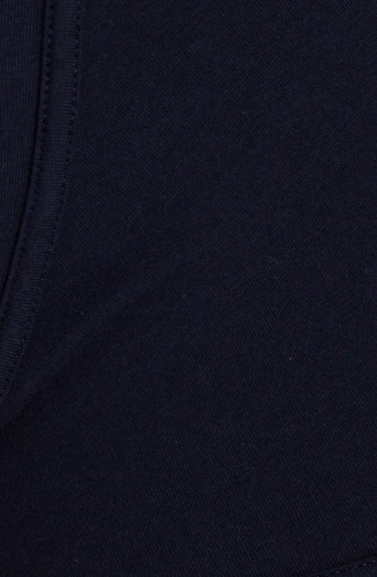 Versace Topeka Cotton Low Rise Logo Trunks In Navy