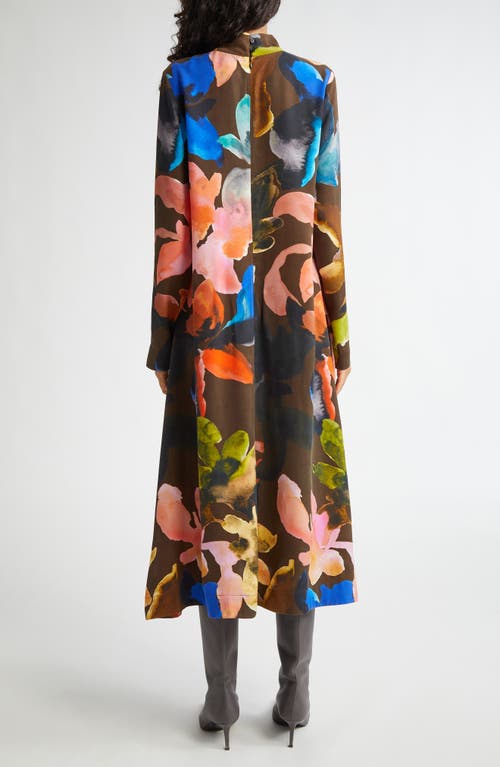 Shop Stine Goya Floral Long Sleeve Dress In Eccentric Floral