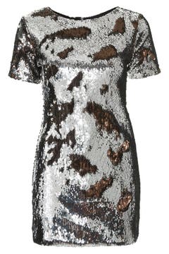 Topshop Metallic Sequin Body-Con Dress (Regular & Petite) | Nordstrom