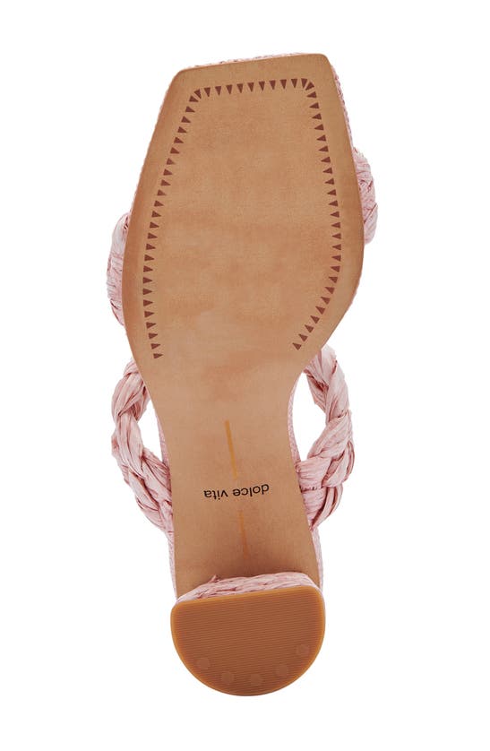 Dolce Vita Paily Raffia Braided Sandal In Pink