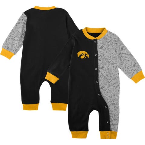 Cincinnati Bengals Newborn Full Zip Raglan Coverall - Black