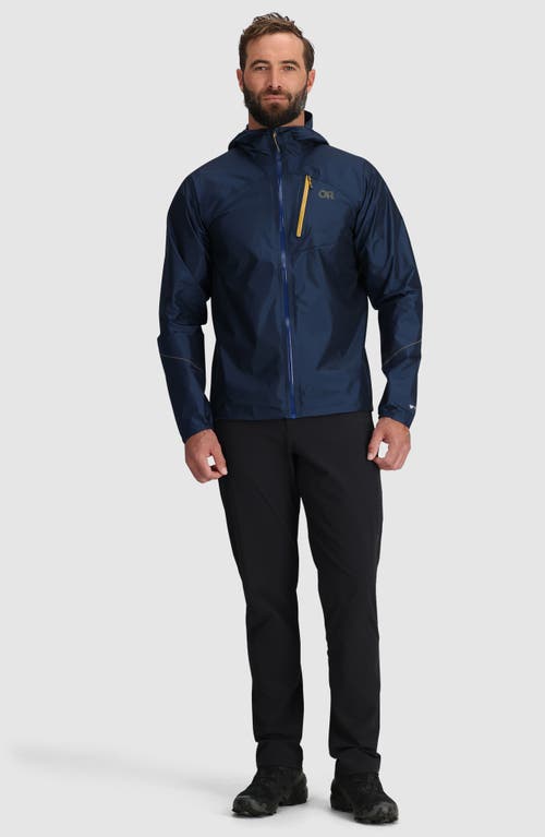 Outdoor Research Helium Rain Ultralight Hooded Jacket In Harbor