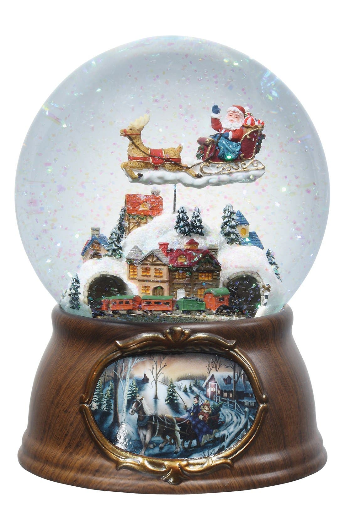 Roman Rotating Santa with Train Musical Snow Globe Nordstrom