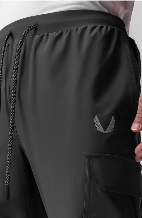 Shop Asrv Tetra-light Cargo Joggers In Space Grey Reflective