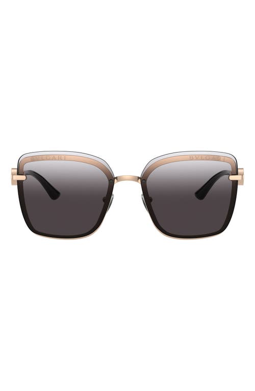 EAN 8056597348270 product image for BVLGARI 59mm Square Sunglasses in Pink Gold/Grey Gradient at Nordstrom | upcitemdb.com