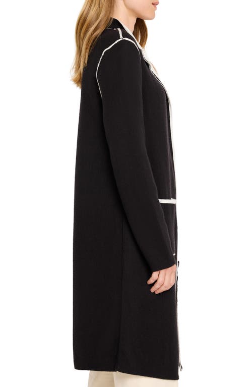 Nic + Zoe Nic+zoe Petite Evening Chill Reversible Jacket In Black Onyx