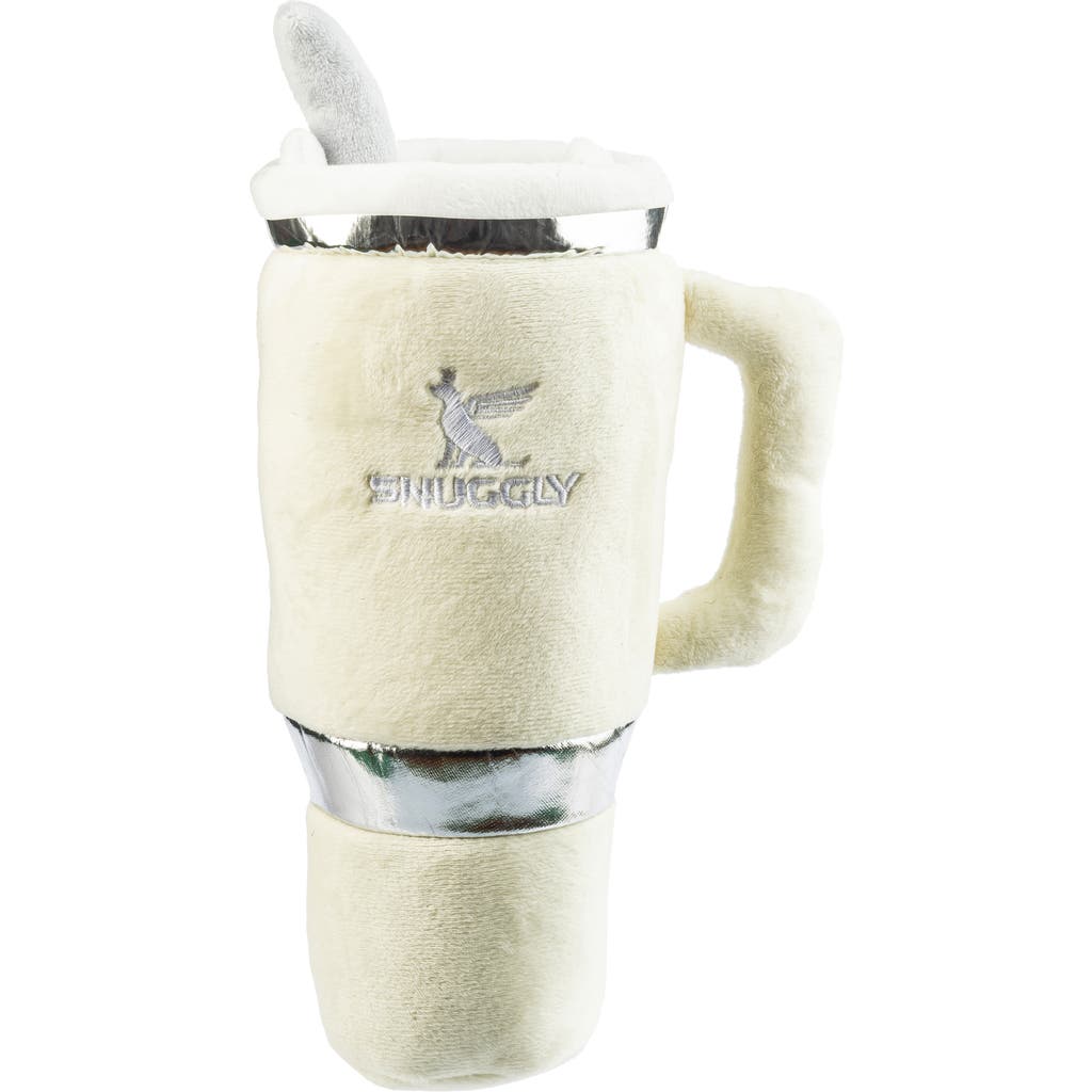 Haute Diggity Dog Snuggly Cup Dog Toy in Ivory