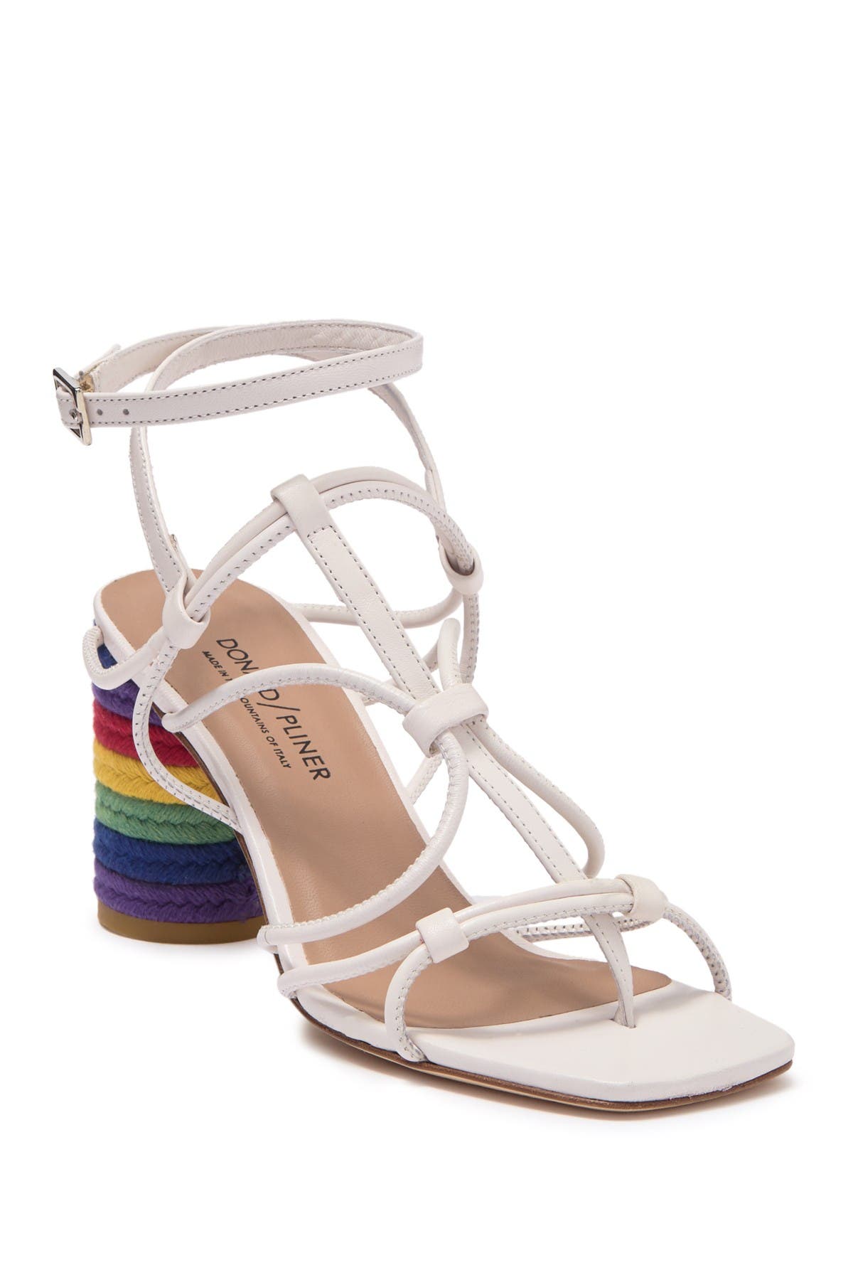 rainbow strappy sandals